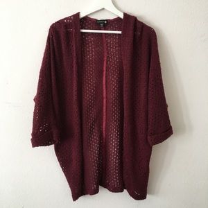 Maroon cardigan